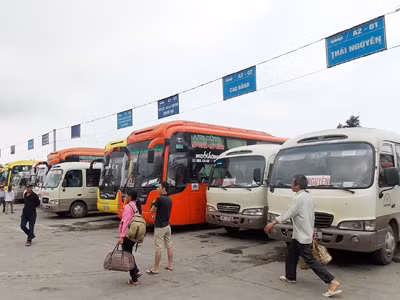 Chuyển toàn bộ xe đi Thái Nguyên về Bến Nam Thăng Long