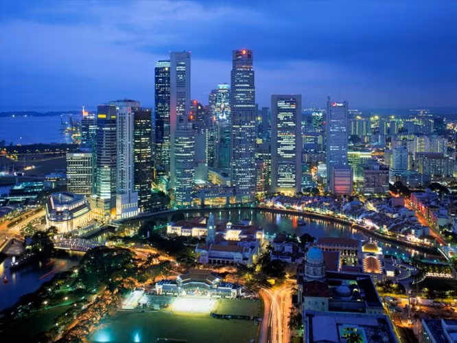 Lung linh cảnh đêm Singapore