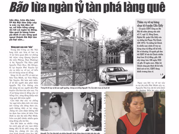 'Nữ tỷ phú vỡ nợ' ra trình diện