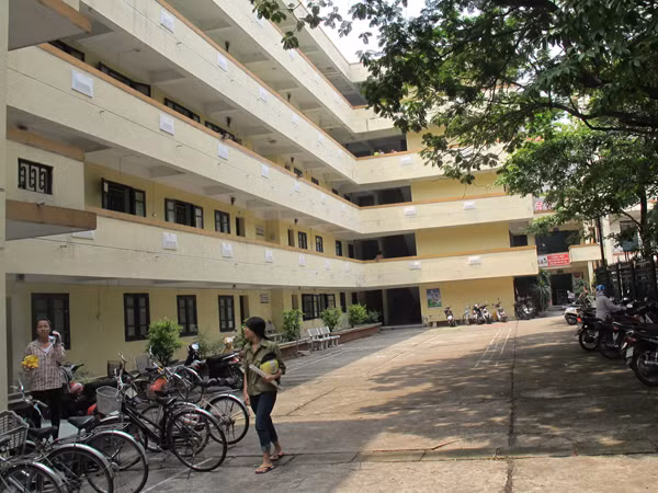 Ký túc xá Học viện Ngoại giao đẹp, giá rẻ nhưng thừa chỗ ở Ảnh: Hồ Thu