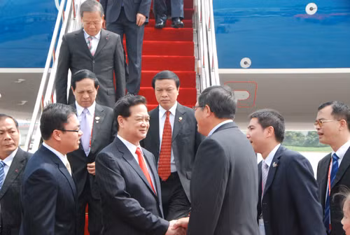 Thủ tướng Nguyễn Tấn Dũng đến Nam Ninh