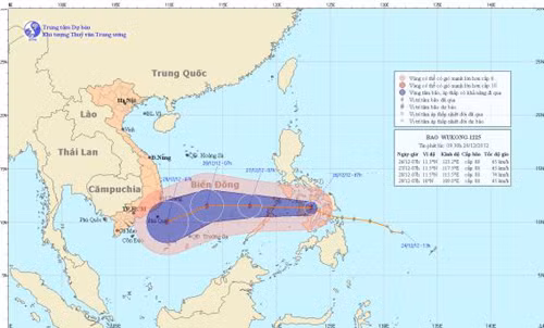 Bão Ngộ Không quần thảo trên Biển Đông