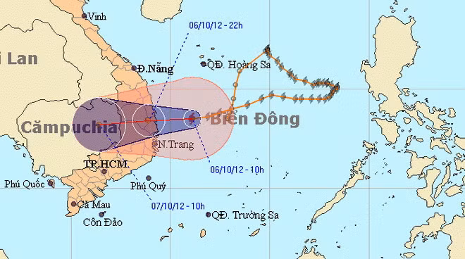 Bão số 7 vào Quảng Ngãi - Phú Yên