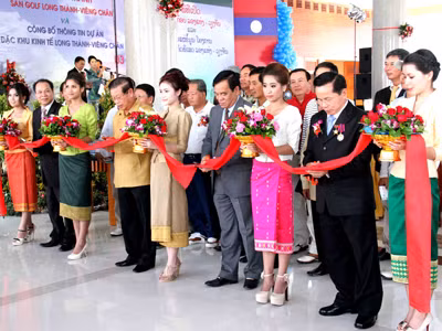 Khánh thành giai đoạn 1 dự án 1 tỷ USD sân Golf Long Thành - Viêng Chăn
