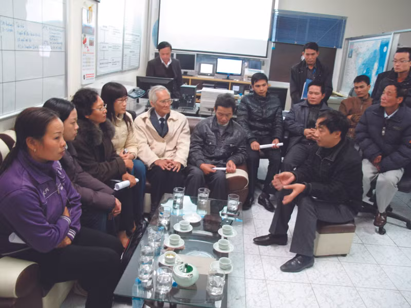 Đại diện các thân nhân thủy thủ mất tích lên làm việc với Vinalines và MRCC Việt Nam