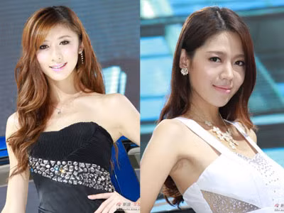 Nhan sắc hội tụ tại triển lãm xe hơi (Phần I)