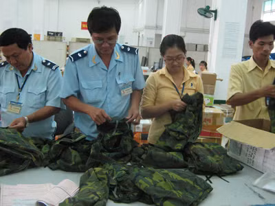 Quân trang quân dụng nhập khẩu trái phép