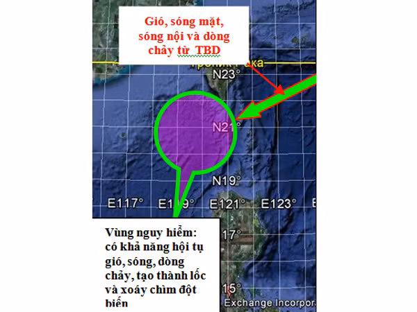 Vùng biển nơi VQ bị tai nạn có chế độ thủy động lực cực kỳ phức tạp, theo TS Nguyễn Bá Xuân, nguyên Trưởng phòng Vật lý Biển, Viện Hải dương học Nha Trang