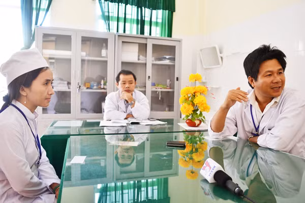 Tại trung tâm y tế huyện Phù Mỹ