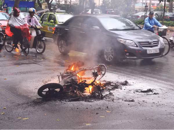 Ngày 15-1 có kết quả vì sao cháy xe