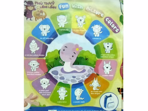 Phát hiện sách mẫu giáo in 12 con giáp của Trung Quốc