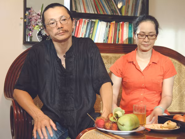 NSƯT Trung Anh vào vai nhà văn gàn và nhiều toan tính Ảnh: Thanh Tú