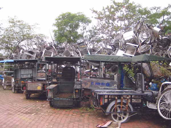 Hàng ngàn xe vi phạm sắp thành phế liệu