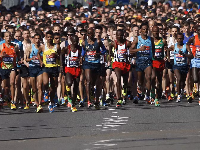 Giải marathon London 2013 khai mạc bất chấp vụ khủng bố ở Boston