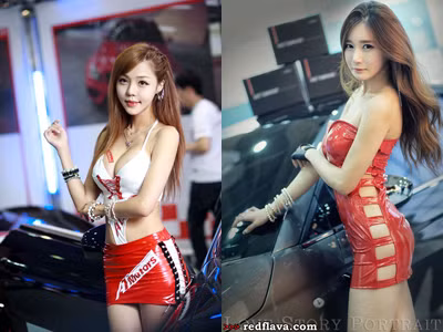 Sắc hồng quyến rũ tại triển lãm xế hộp Hàn Quốc