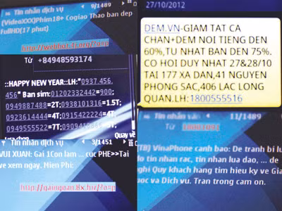 Vì sao tin nhắn rác hoành hành?