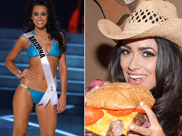 Thí sinh hoa hậu Mỹ 'nuột' với bikini dù ăn thả ga