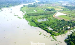 Nhìn từ trên cao khu vực sẽ có bến cảng, khu đô thị ven sông phía Bắc TPHCM