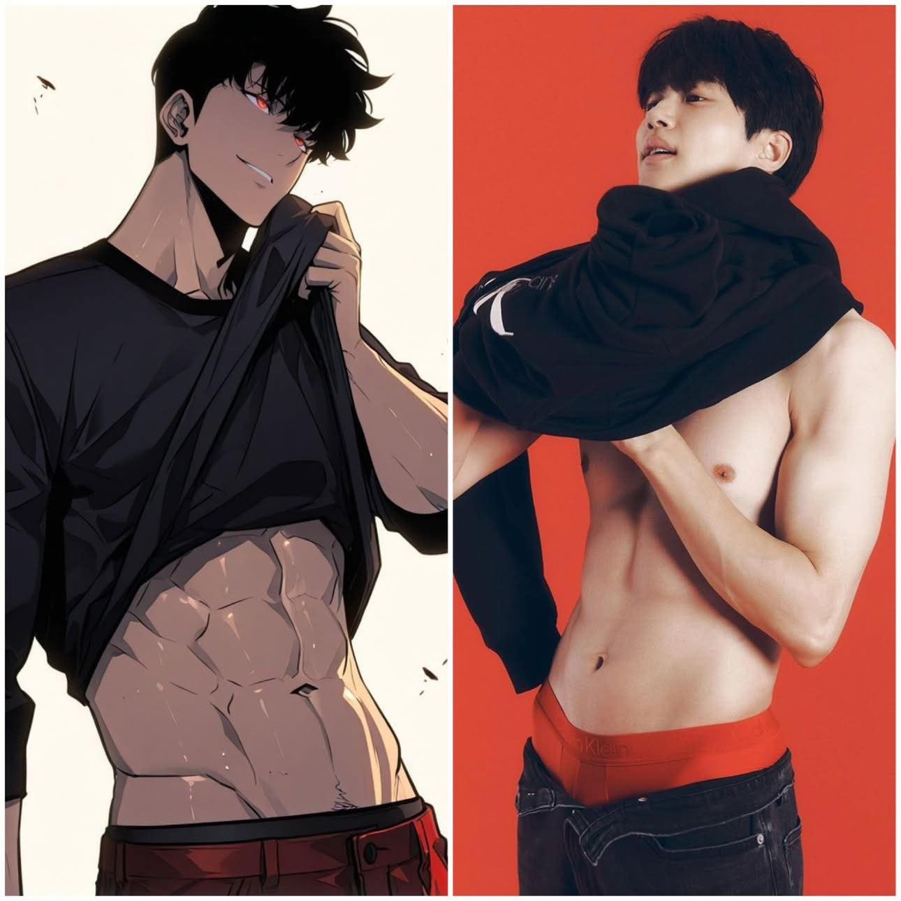 Sự tương đồng về mặt visual cũng như thần thái giữa Byeon Woo Seok và Sung Jin Woo càng khiến netizen háo hức chờ ngày được diện kiến bản live-action bùng nổ này (Ảnh: @bws_reeun) 518489050-744996064848577-9054879687569103947-n.jpg