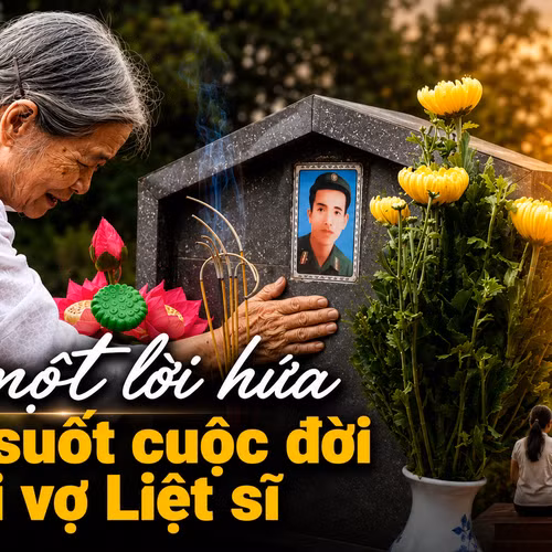 Hơn nửa thế kỷ giữ trọn lời hứa với người chồng liệt sĩ