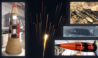 Để xuyên thủng các hệ thống phòng không tiên tiến của Israel, Iran đang áp dụng chiến thuật “mưa đầu đạn” - phóng tên lửa đạn đạo lên cao rồi bất ngờ phát nổ trên không, giải phóng hàng chục đầu đạn con rơi xuống khu vực mục tiêu. Ảnh: TWZ.