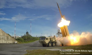 Hệ thống phòng thủ tên lửa tầm cao giai đoạn cuối - THAAD. Ảnh: US Missile Defense Agency.