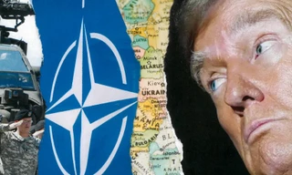 Tổng thống Mỹ Donald Trump hiện không hài lòng với NATO, cân nhắc rút Mỹ khỏi tổ chức này. Ảnh: The Guardian.