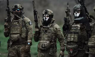 Quân nhân thuộc quyền quản lý của Tổng cục Tình báo Quốc phòng Ukraine (GUR). Ảnh: Getty Images.