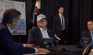 Lính thủy đánh bộ Mỹ ở Afghanistan (ảnh chụp ngày 28/8/2027). Ảnh: Getty Images.