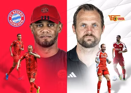 Union Berlin vs Bayern Munich.