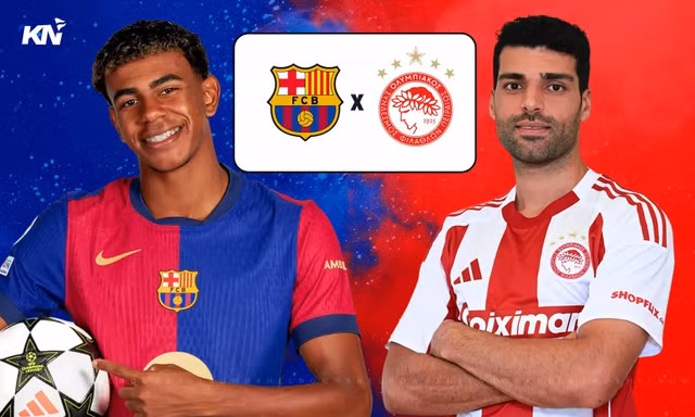 Barcelona vs Olympiacos.