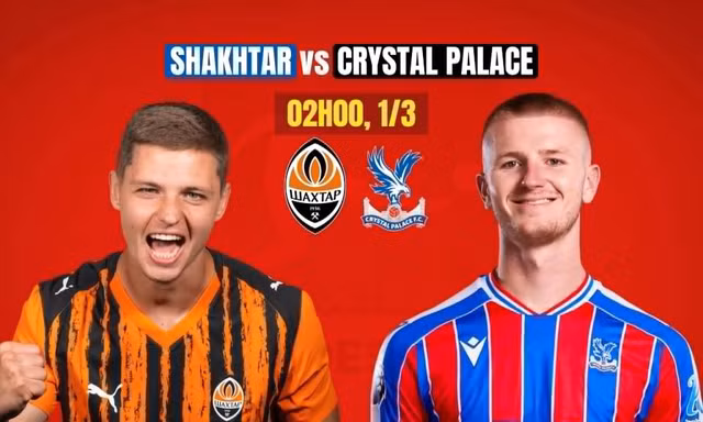 Shakhtar Donetsk vs Crystal Palace. 