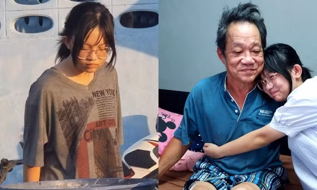 Nữ sinh 15 tuổi nhặt ve chai, chăm cha ốm liệt giường gây xúc động