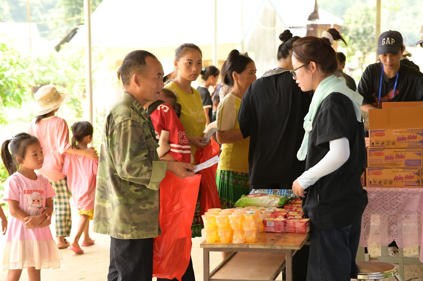 Những gian hàng 0 đồng.