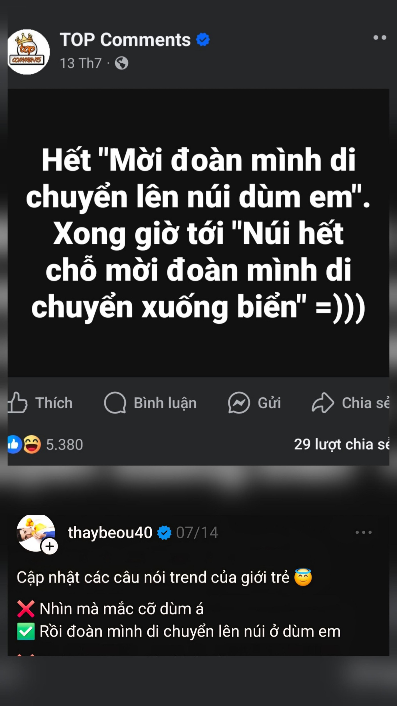 Các fanpage, người có sức ảnh hưởng cũng rần rần đu trend. cccddca5-d1a7-42e1-b45d-a1212146ec21.jpg