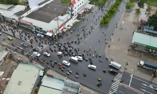 Địa điểm lắp đặt camera xử phạt vi phạm giao thông trên Quốc lộ 1 tại xã Tân Hương.