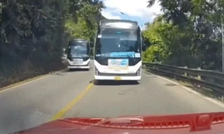 Xử phạt 2 tài xế vượt ẩu từ clip, hình ảnh người dân cung cấp 