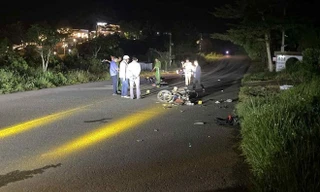 Hai xe máy tông trực diện, một người tử vong