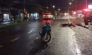 Hiện trường vụ tai nạn.