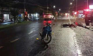 Hiện trường vụ tai nạn.