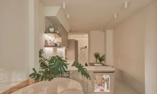 Sắc màu trung tính trong căn nhà ống ở TP.HCM