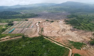 Toàn cảnh hồ chứa nước bị vỡ làm 1 người tử vong ở Lâm Đồng