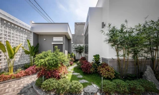 Nhà phố phân lô với nhiều khoảng xanh