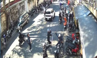 Hiện trường vụ ẩu đả.