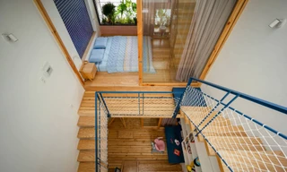 Nhà trong hẻm dưới 40m2 vẫn thoáng nhờ thiết kế 'sân chơi'