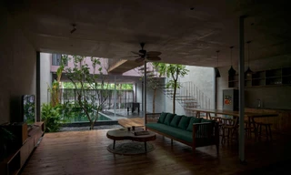 Nhà ở đan xen giữa những khu vườn xanh