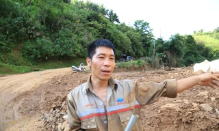 Anh Đạo kể lại giây phút các hộ dân chạy lũ.