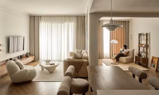 Căn hộ 75m2 được tái cấu trúc tạo không gian liền mạch và hiện đại