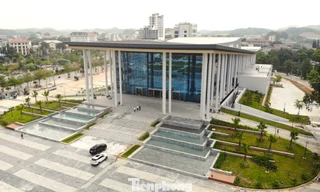 Trung tâm hội nghị 440 tỷ đồng sắp hoàn thành để phục vụ Đại hội Đảng bộ tỉnh Lào Cai