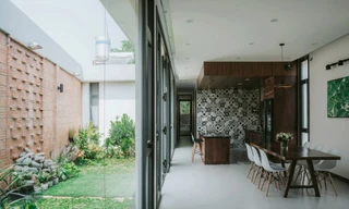 Nhà cấp 4 nở hậu với khu vườn xanh 